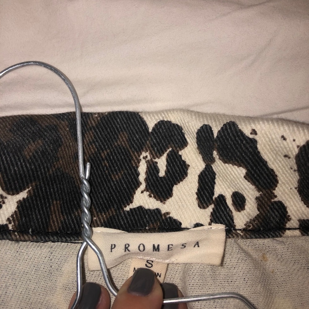 Promesa cheetah print jean jacket - Picture 7 of 7
